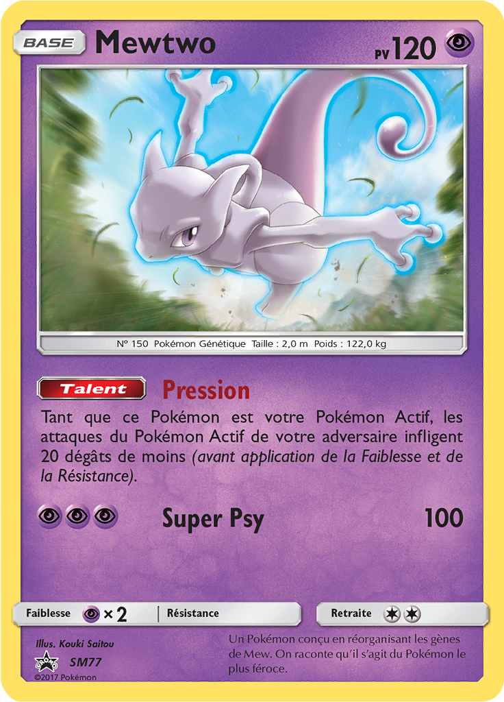 Mewtwo Holo - Promo - SM77