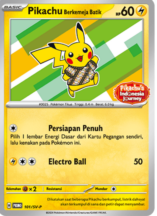 Pikachu Indonesian Vert - Promo  - 101/svp
