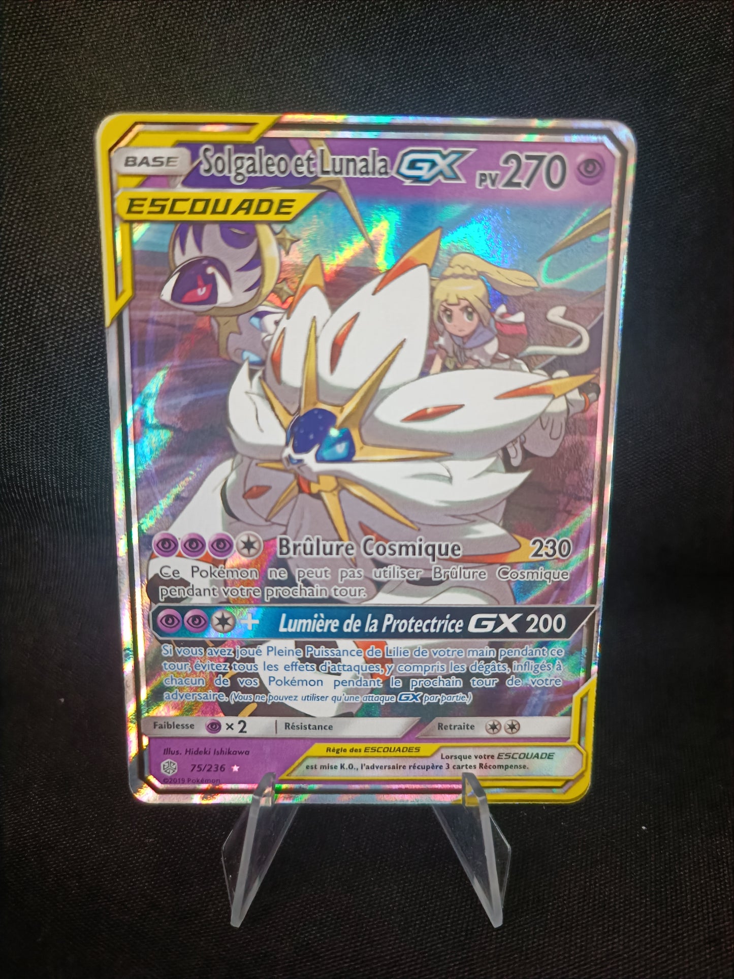 Solgaleo Lunala GX Escouade - Eclipse Cosmique - 75/236