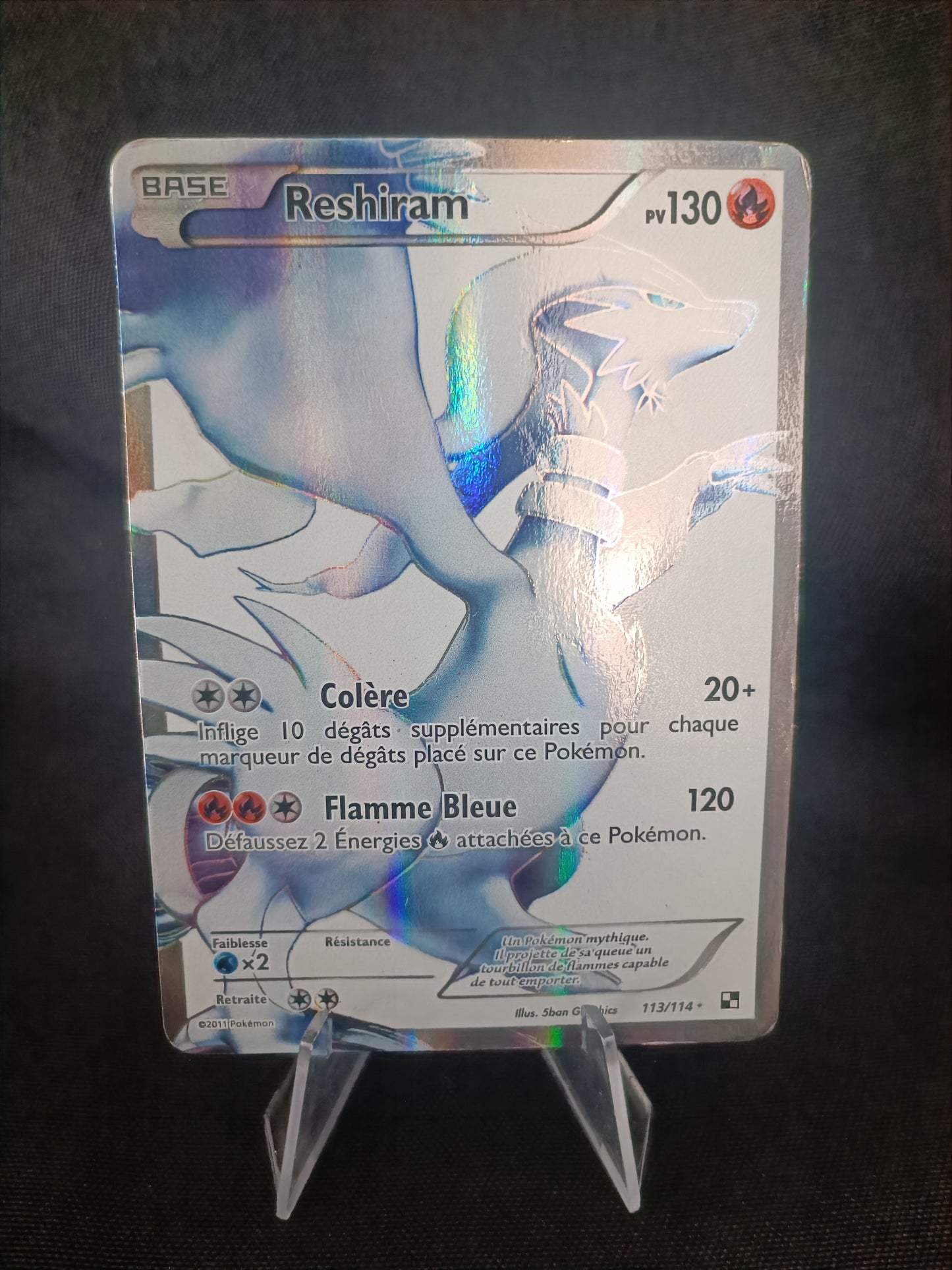 Reshiram Full art - Noir et Blanc -113/114