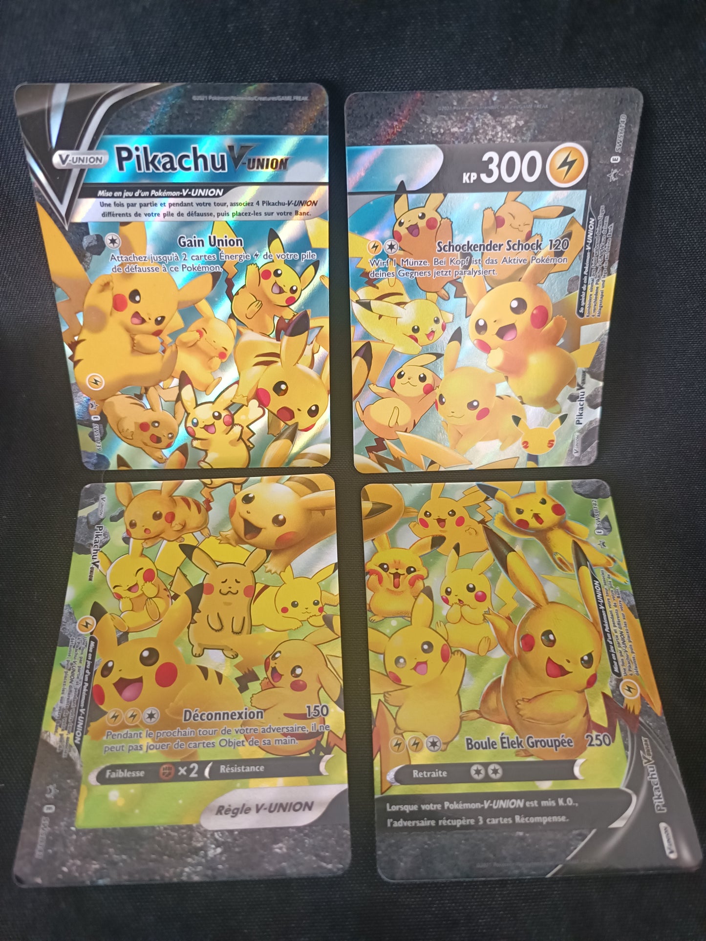 Pikachu V Union - Promo Célébration - SWSH139-142
