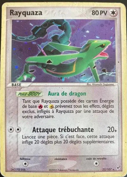 Rayquaza holo -Bloc Ex Force cachées - 22/115