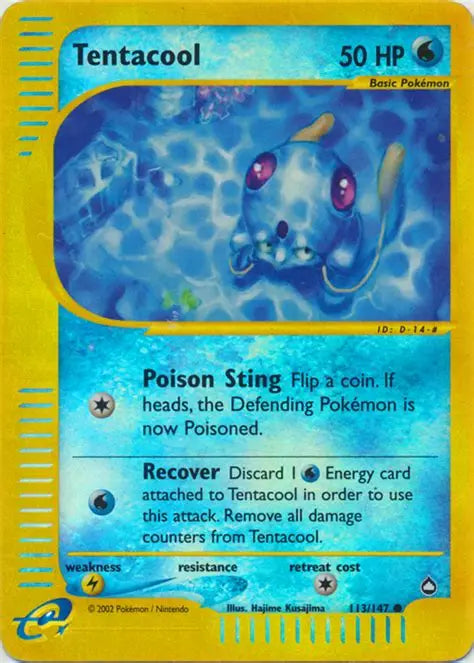 Tentacool Reverse - Aquapolis  - 113/149