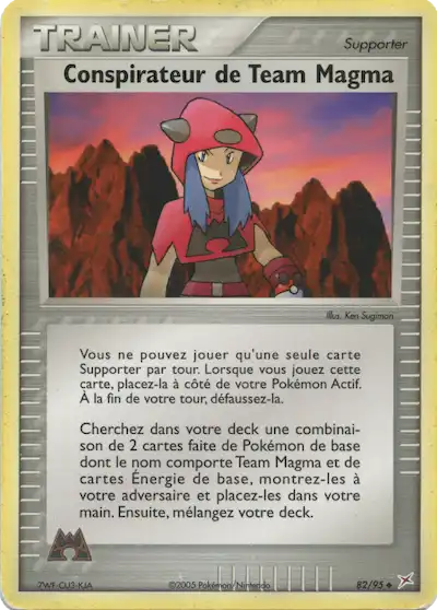 Conspirateur team Magma reverse - Bloc Ex Team Aqua Magma  - 82/95