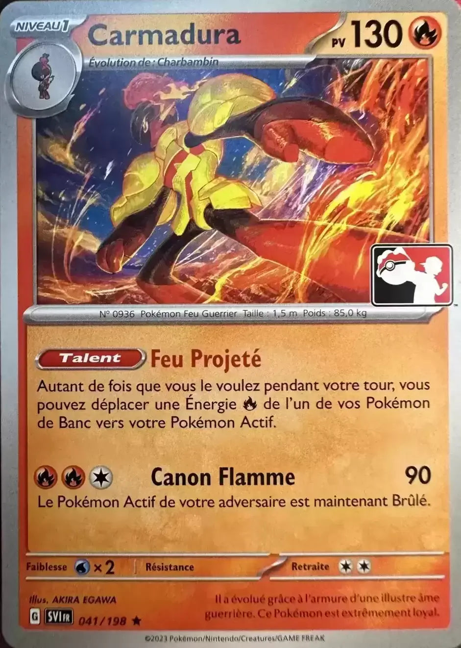 Carmadura - Ecarlate Et Violet Play Pokemon- 041/198