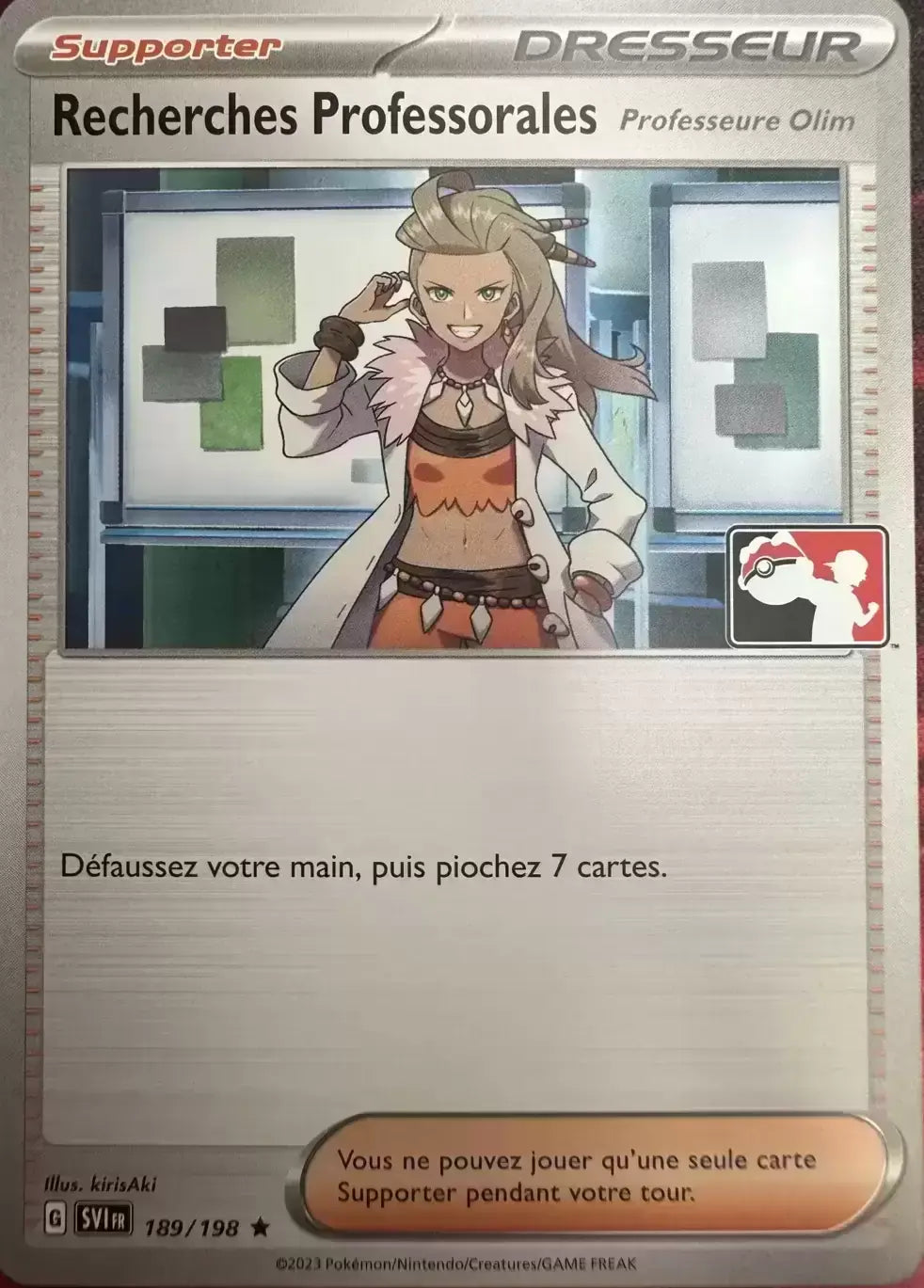 Recherches Professorales Olim - Ecarlate Et Violet Play Pokemon- 189/198