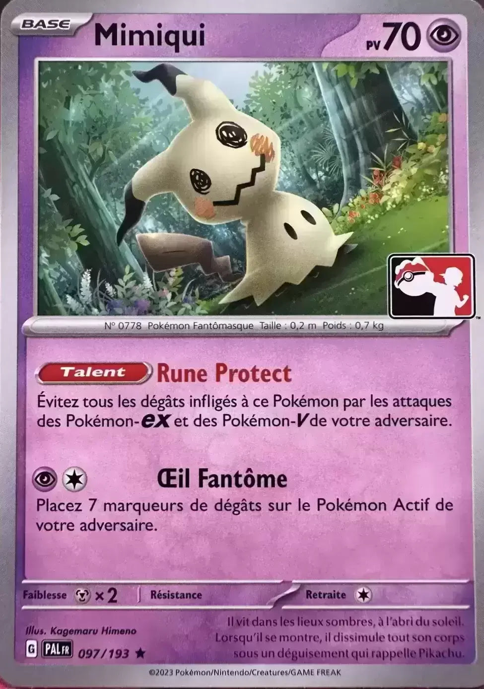 Mimiqui - Evolution à Paldéa Play Pokemon- 097/193