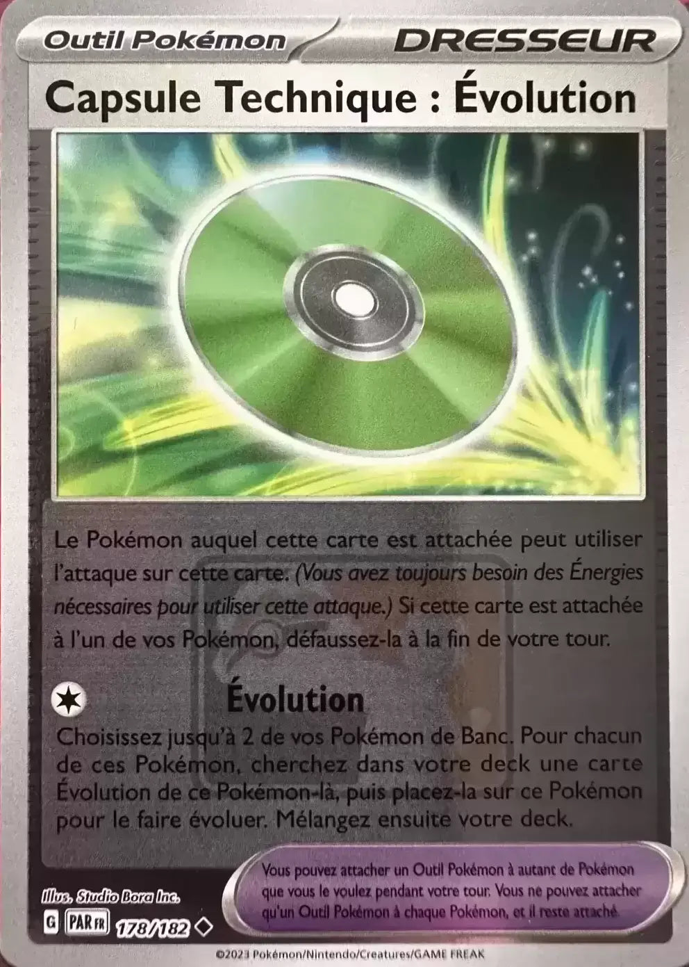 Capsule Technique Reverse - Faille Paradoxe Play Pokemon- 178/182