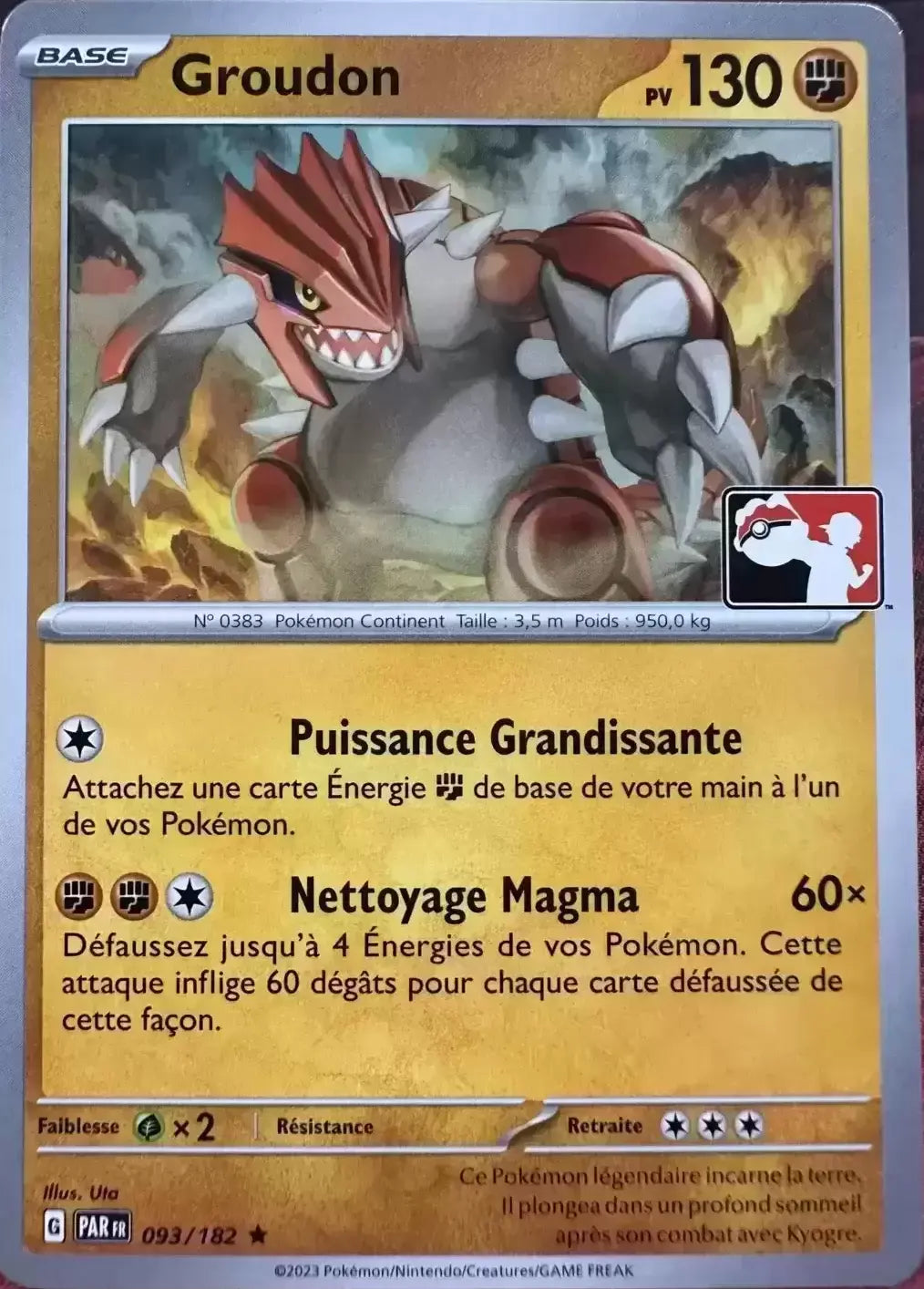 Groudon - Faille Paradoxe Play Pokemon- 093/182