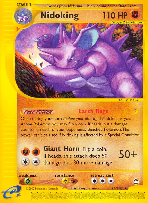 Nidoking - Aquapolis  - 24/149