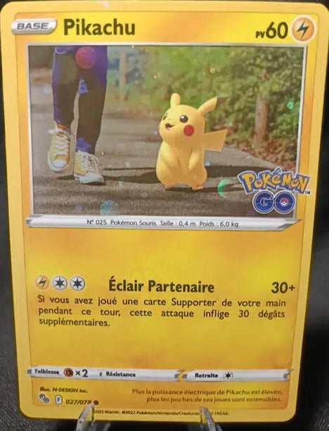 Pikachu holo cosmo - Pokemon Go -027/078