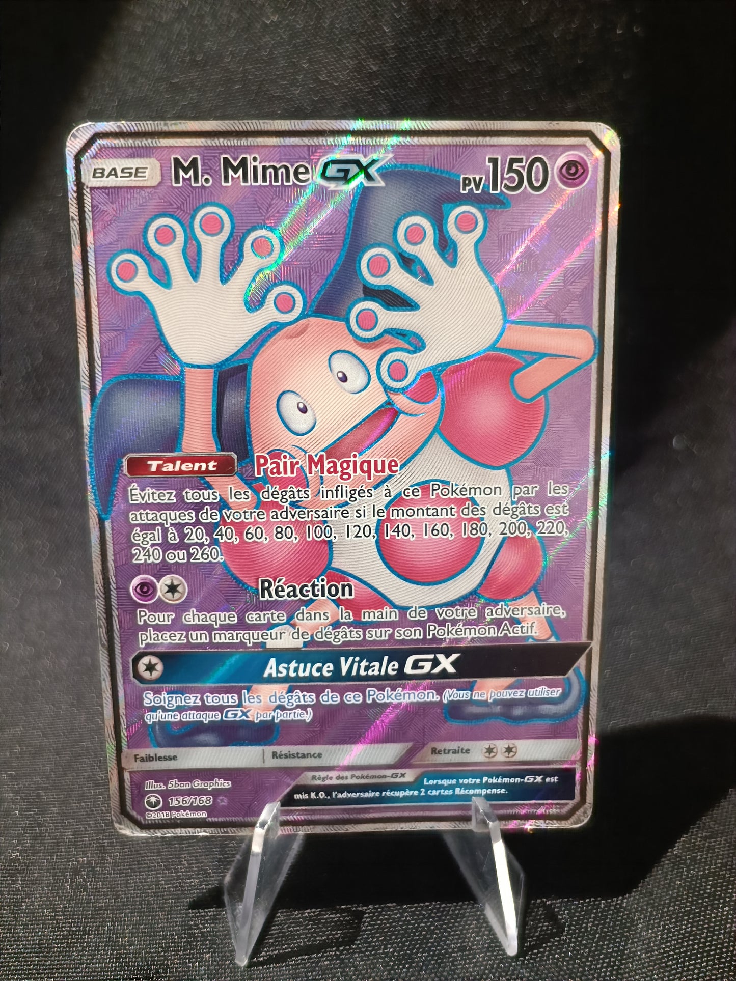 M Mime Gx Full art - Tempete Céleste - 156/168