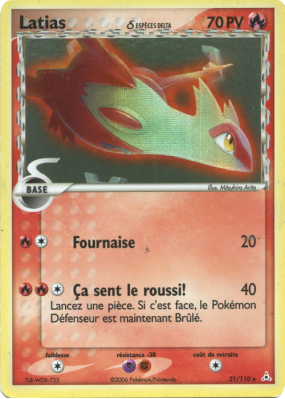 Latias holo - Bloc Ex Fantôme holon - 21/110
