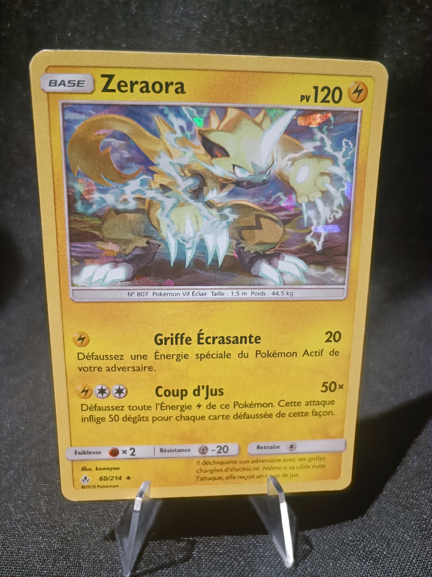 Zeraora Holo Prisme - Alliance Infaillible - 60/214