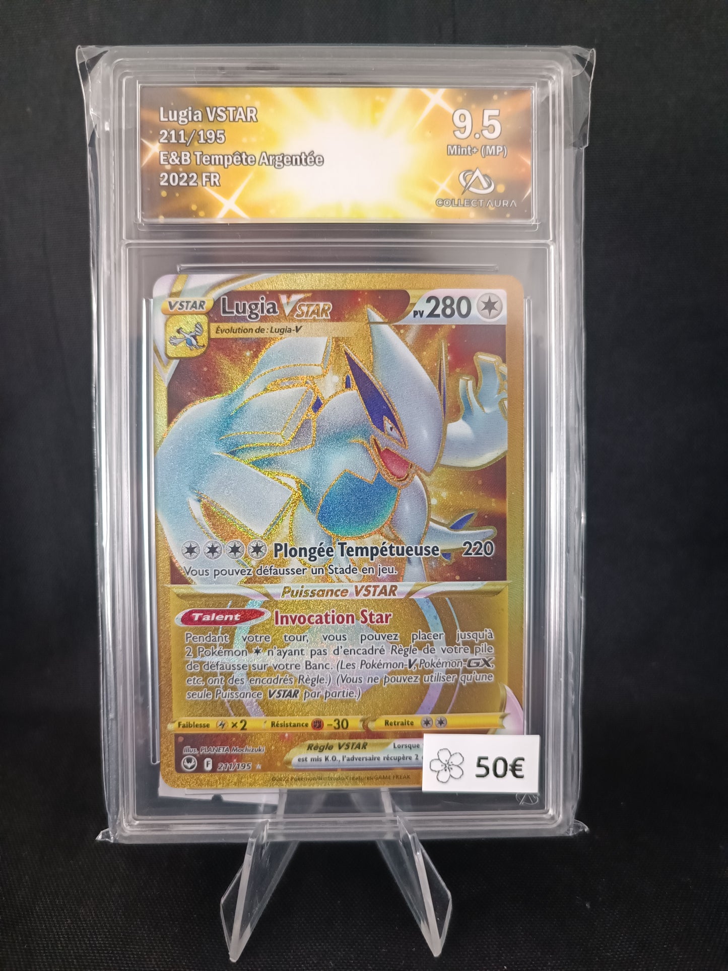Lugia Vstar Gold Collect aura 9.5- Tempête argentée - 211/195