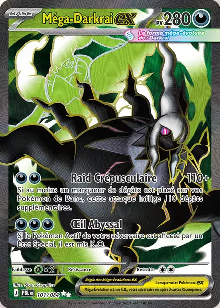 Mega Darkrai Ex Full art - Nuit Noire - 101/084