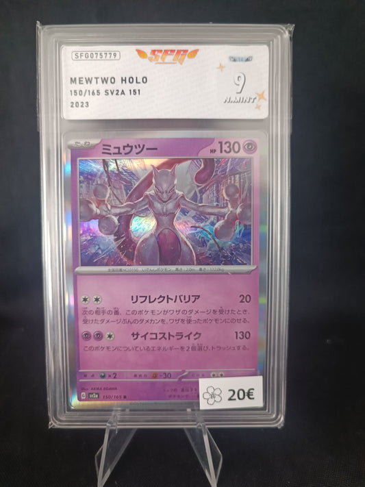 Mewtwo holo Gradee SFG 9 - Sv2a Japonais - 150/165