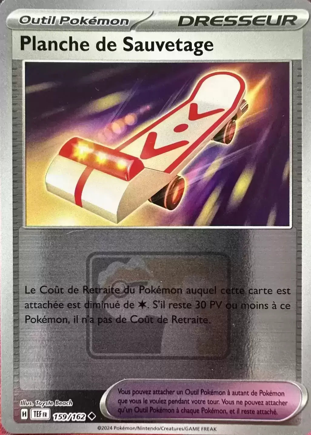 Planche de sauvetage reverse - Force temporelle Play Pokemon- 159/131