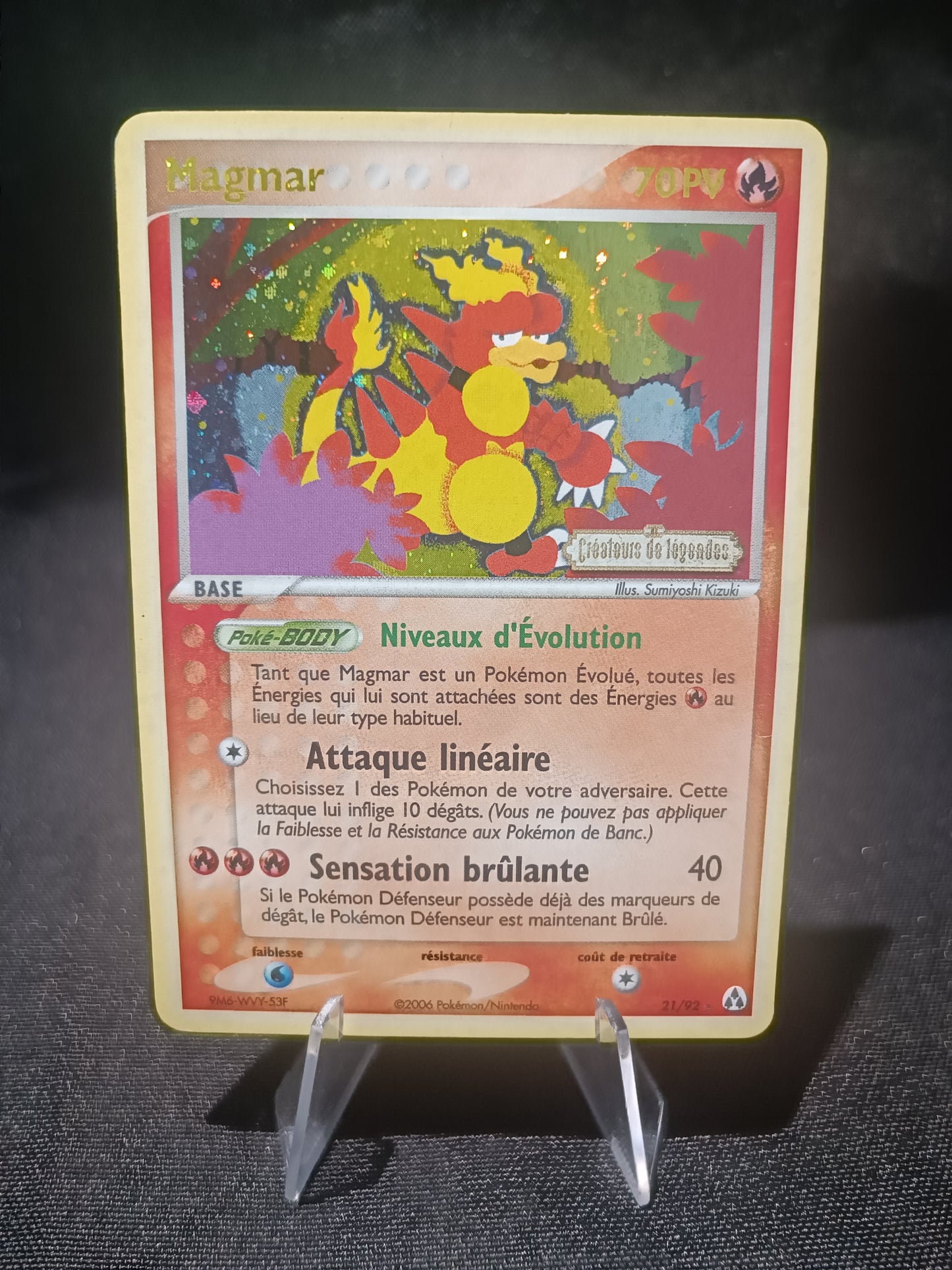 Magmar reverse - Stamp Ex Créateur de légendes - 21/92
