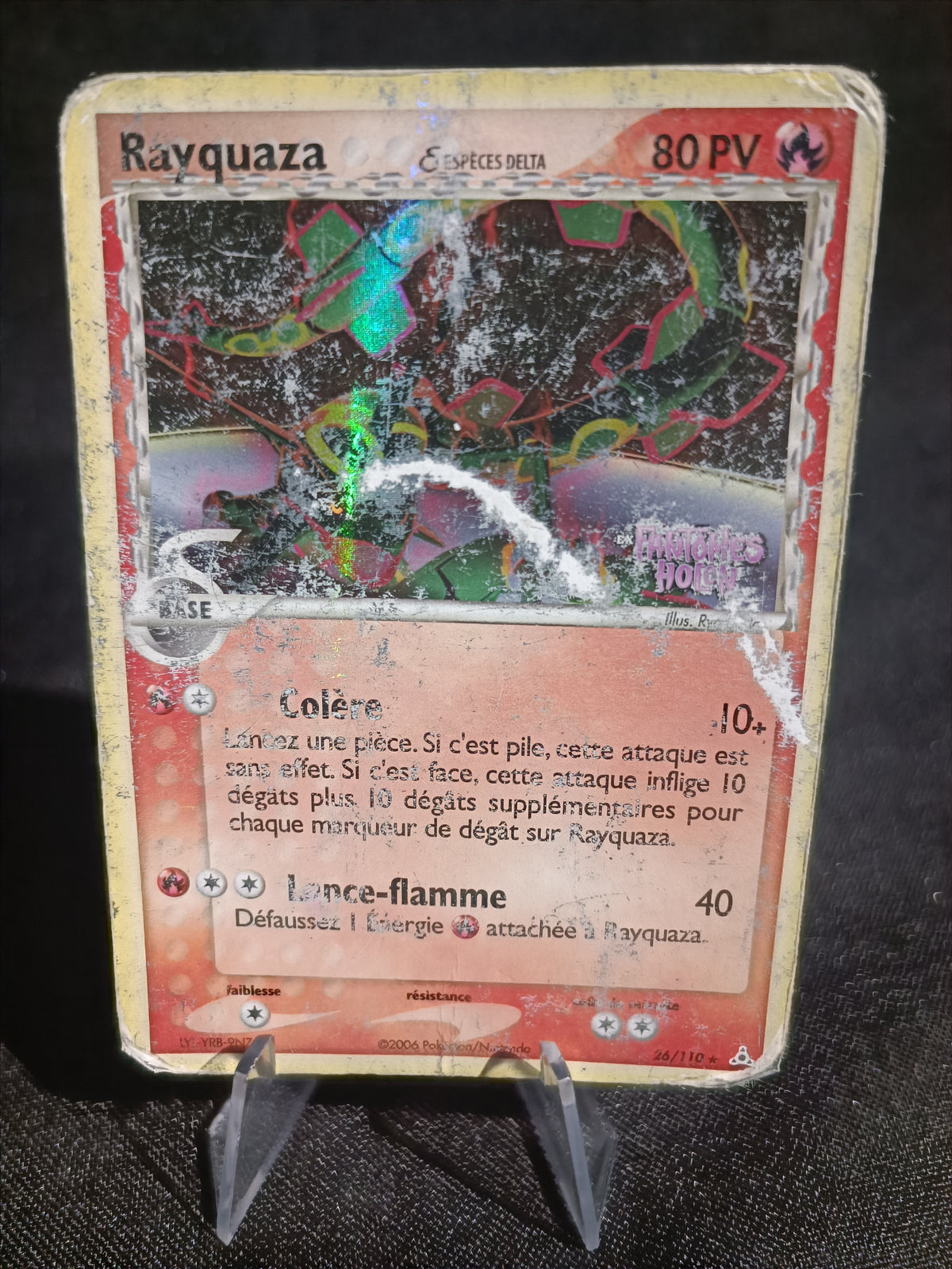 Rayquaza Holo - Stamp Ex Fantome Holon - 26/110