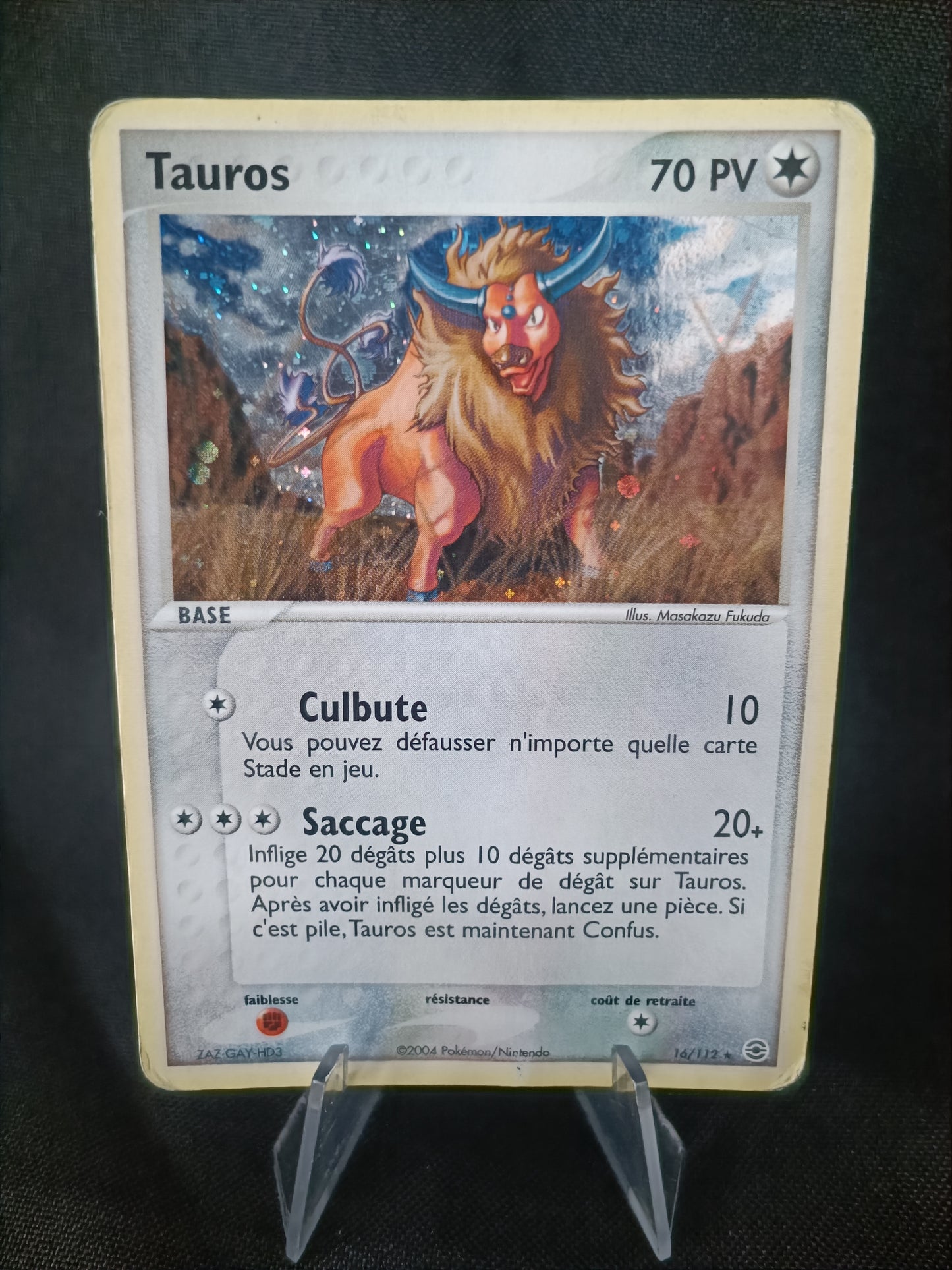 Tauros holo - Bloc Ex Rouge Feu vert feuille - 16/112