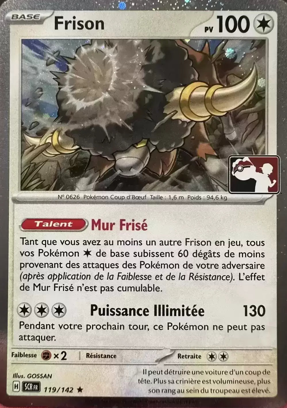 Frison holo - Couronne stellaire Play Pokemon- 119/142