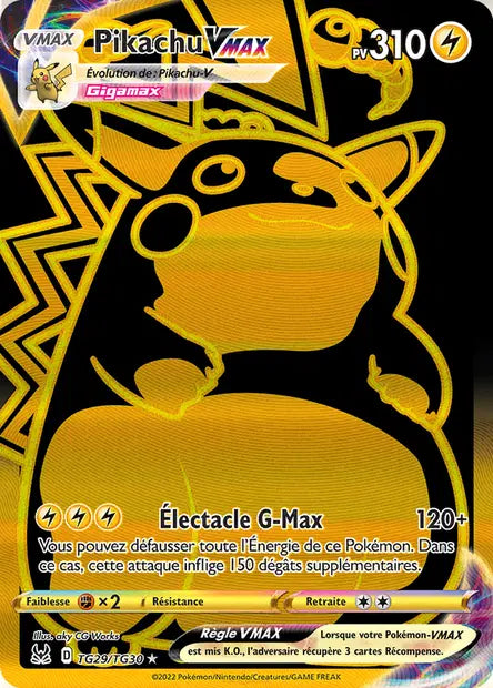 Pikachu Vmax Gold - Origines perdue - TG29/TG30