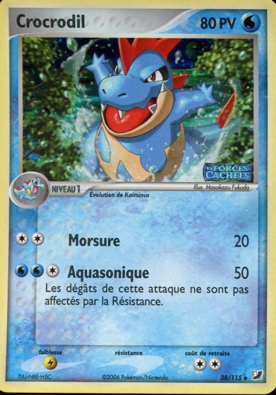 Crocrodil holo - Stamp Ex Force cachées - 38/115