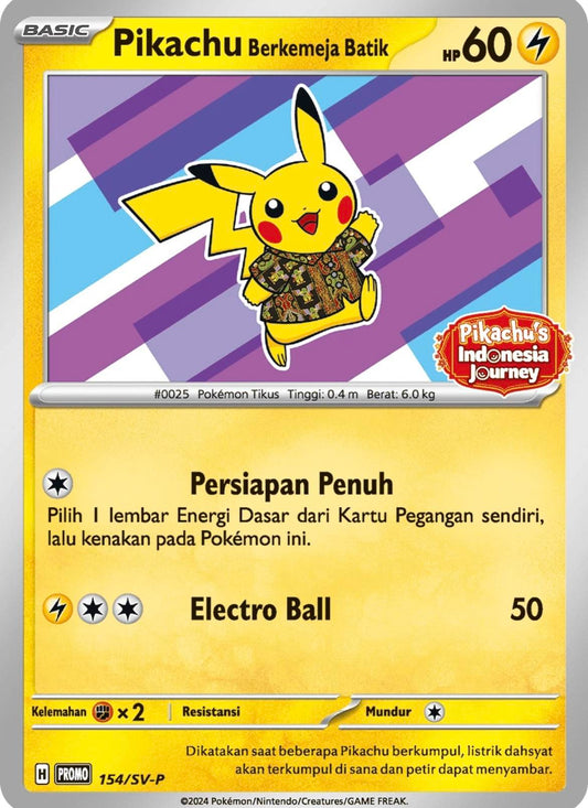 Pikachu Indonesian Violet - Promo  - 154/svp