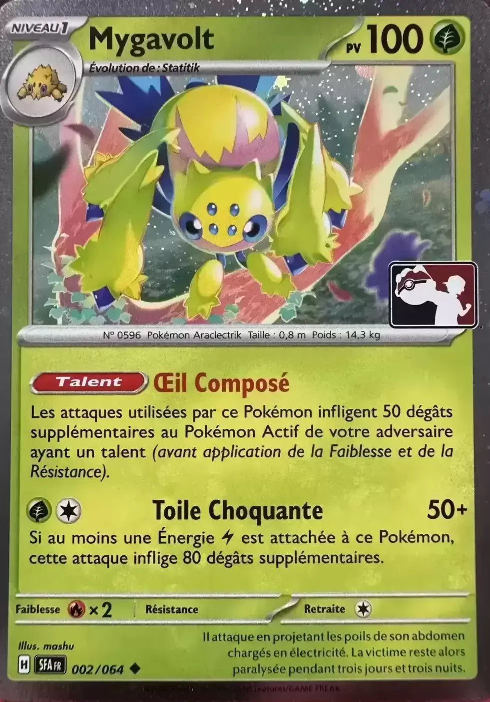 Mygavolt holo- Fable nébuleuse Play Pokemon- 002/064