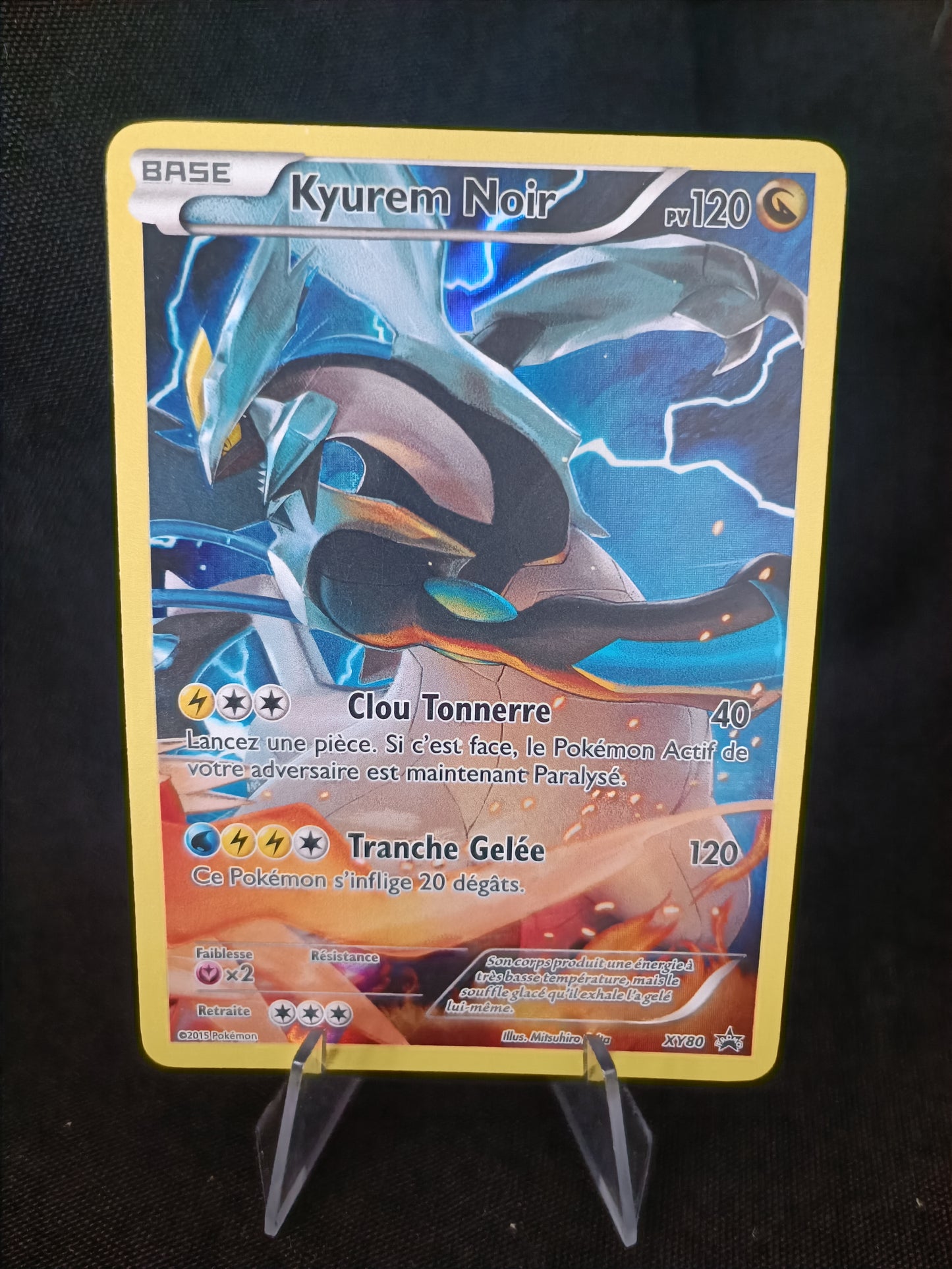 Kyurem Noir Semi Full art - Promo  - XY80