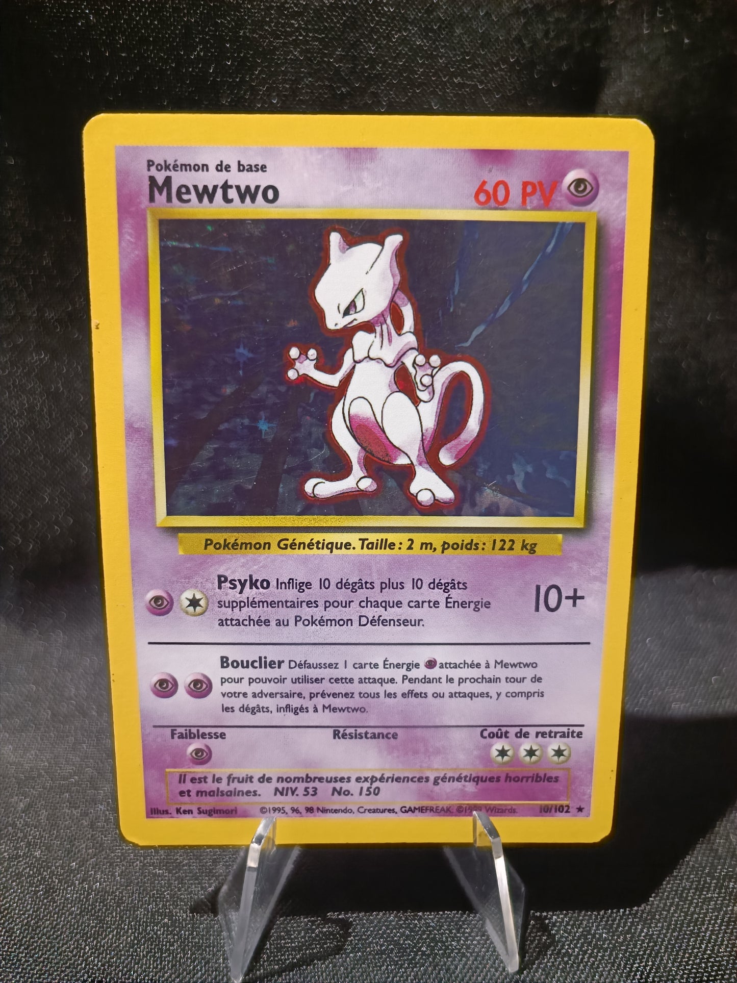 Mewtwo Holo  - Set de base - 10/102