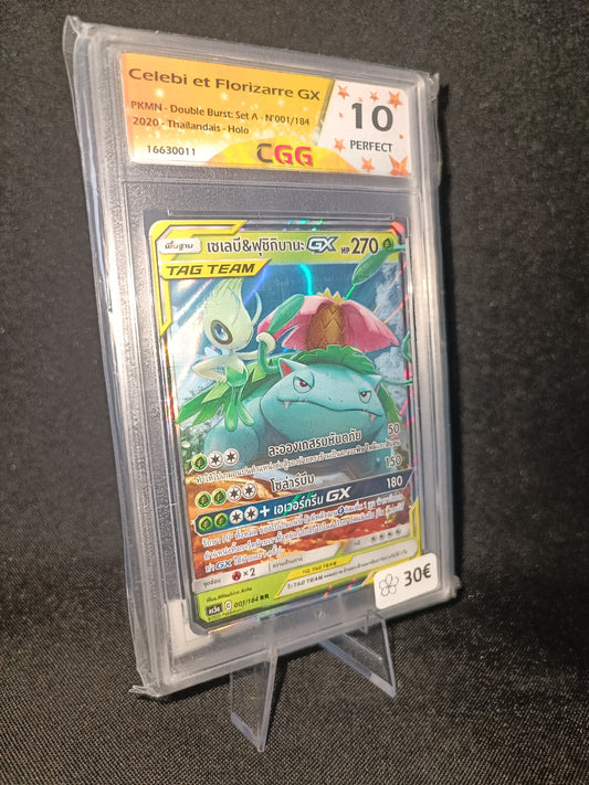 Celebi Florizarre Tag Team Gradee CGG 10 - AS5a Thaïlandais - 001/184