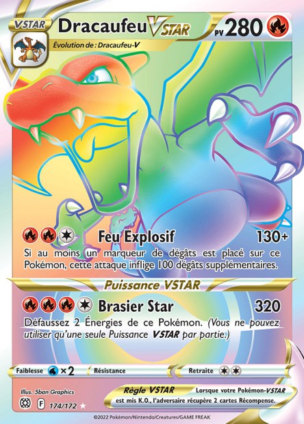 Dracaufeu Vstar Rainbow - Star Etincelle  - 176/172