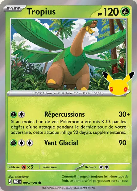 Tropius - 30e Anniversaire -005/128