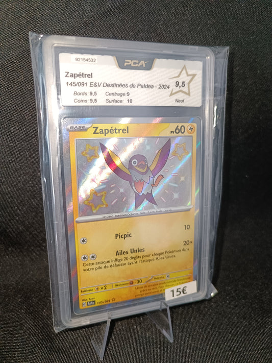 Zapetrel Shiny Gradee PCA 9.5 - Destinées à Paldea - 145/091