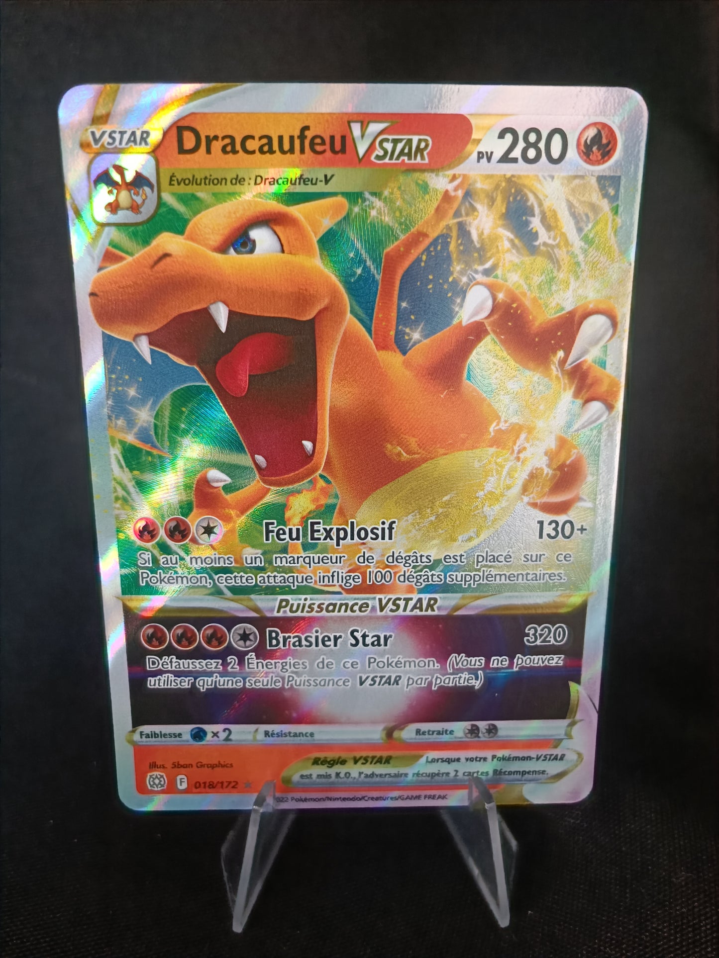 Dracaufeu Vstar - Star Etincellante  - 018/172