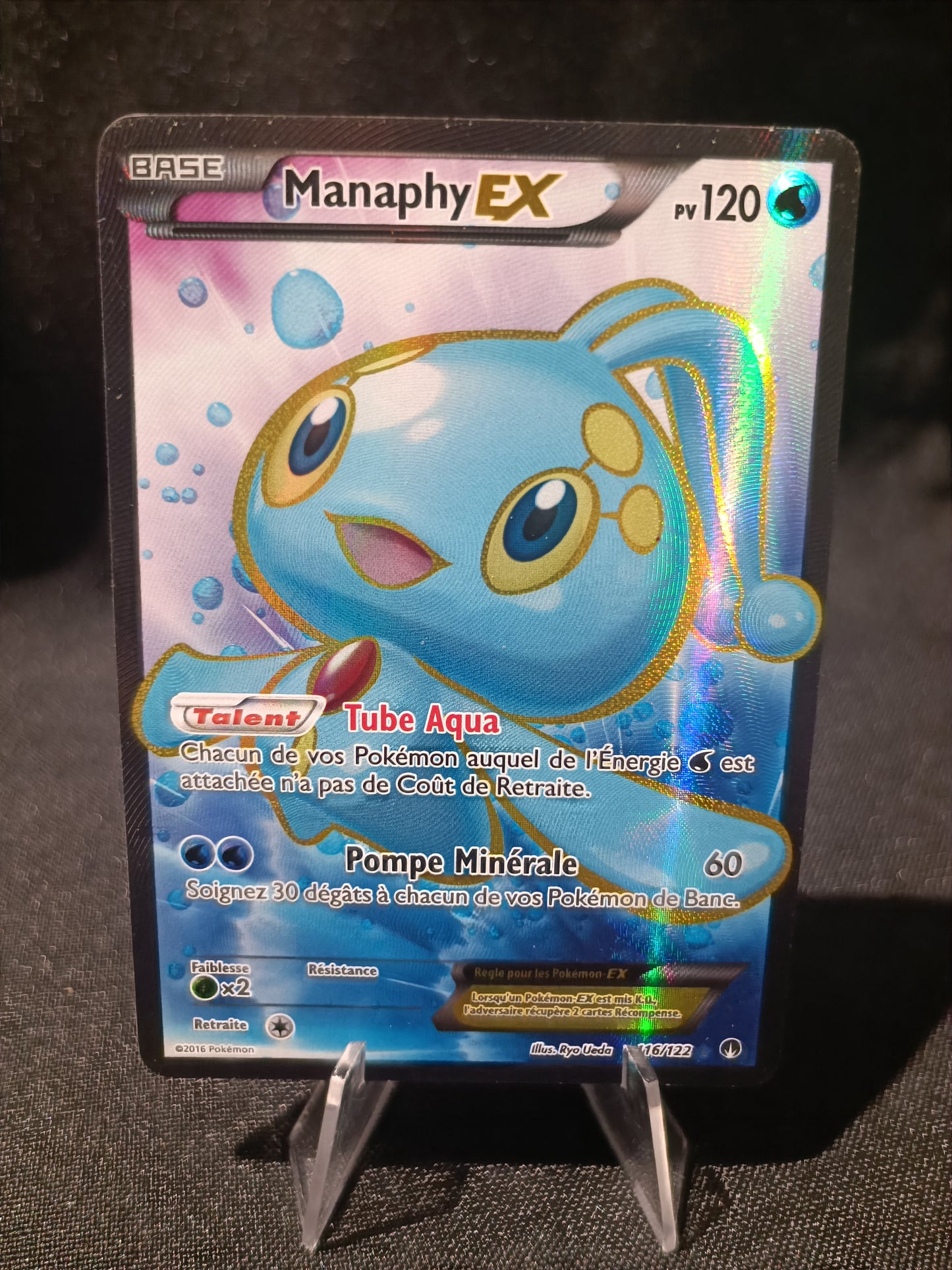 Manaphy Ex Full art - Xy Rupture turbo - 116/122