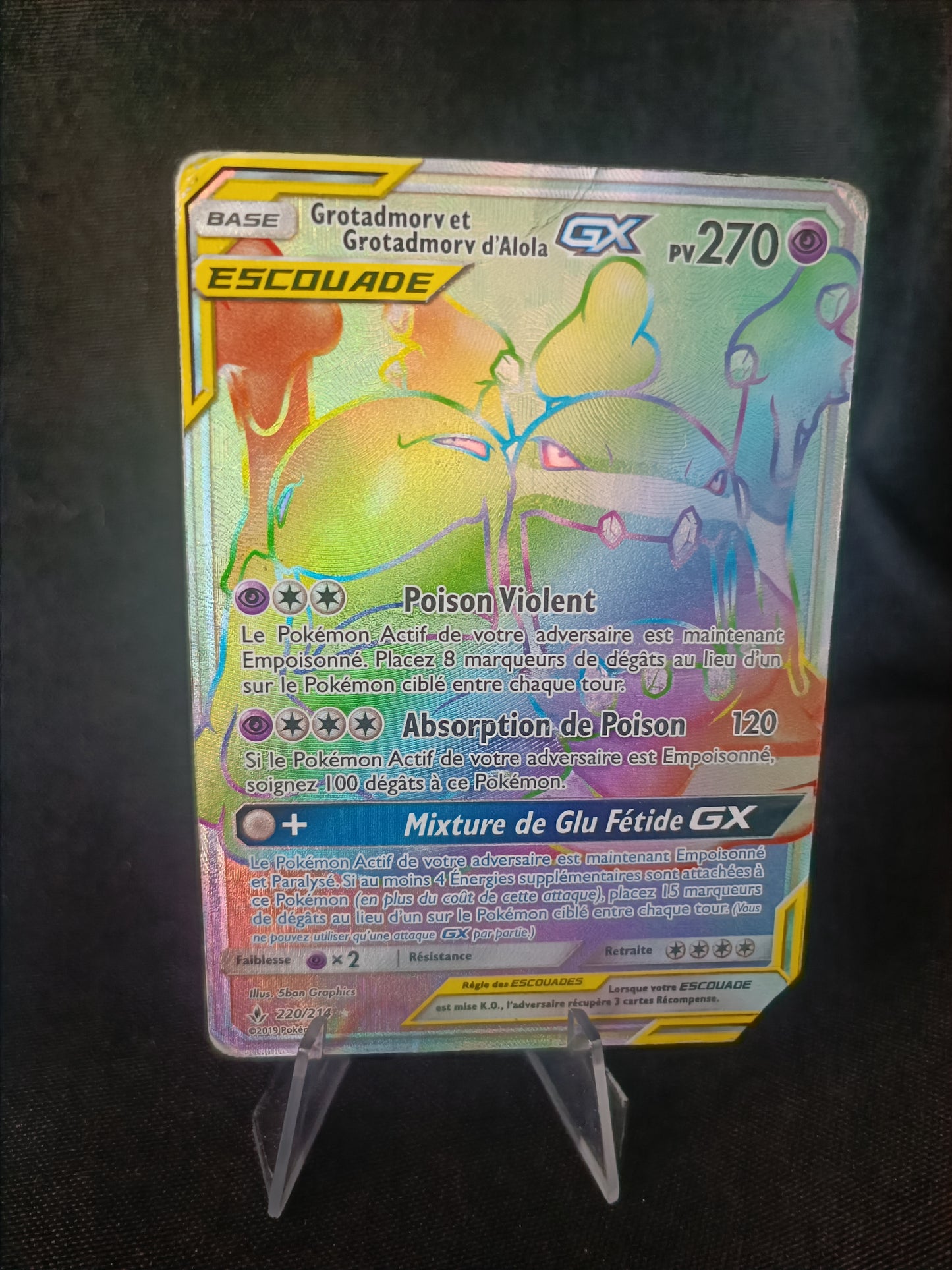 Grotadmorv et Grotadmorv D Alola Gx Rainbow - Alliance Infaillible - 220/214