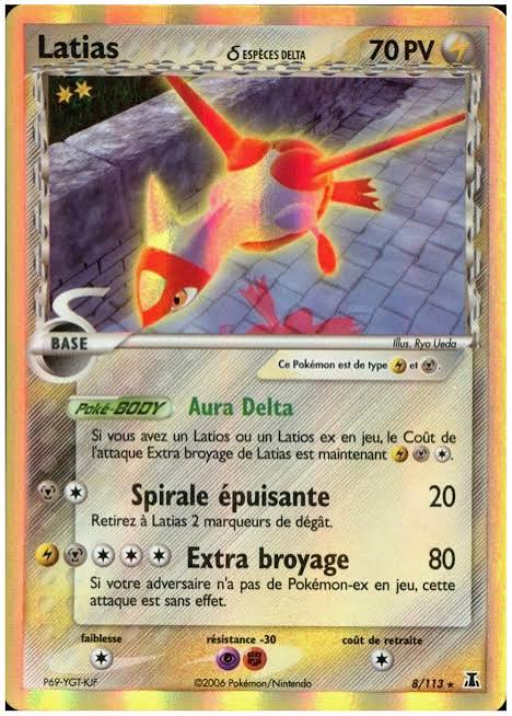 Latias holo - Bloc Ex Espèce delta - 8/113