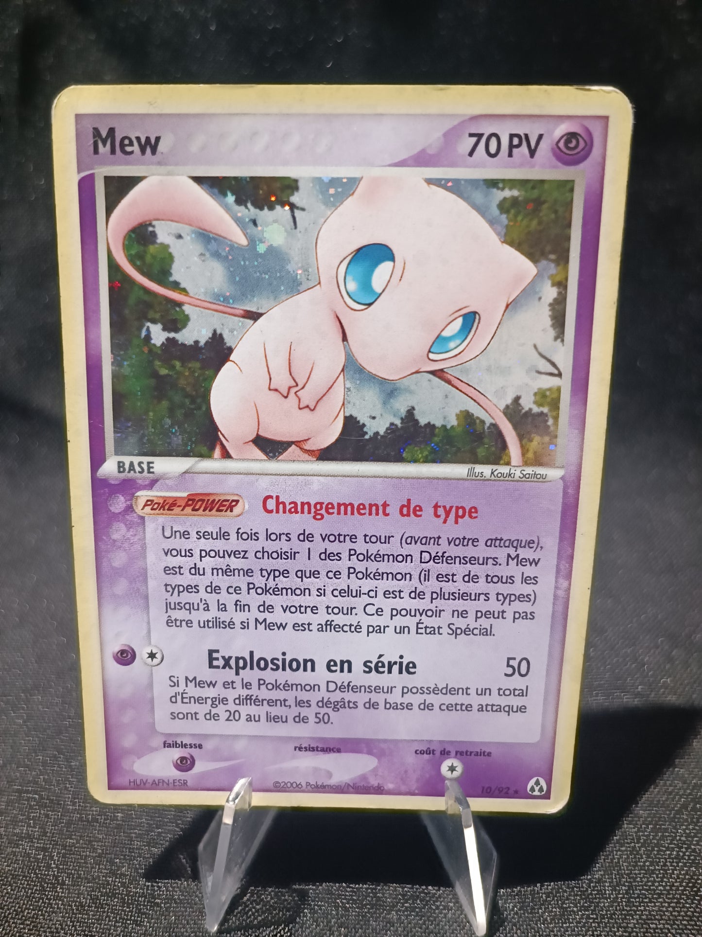 Mew holo - Bloc Ex Créateur de Légende - 10/92