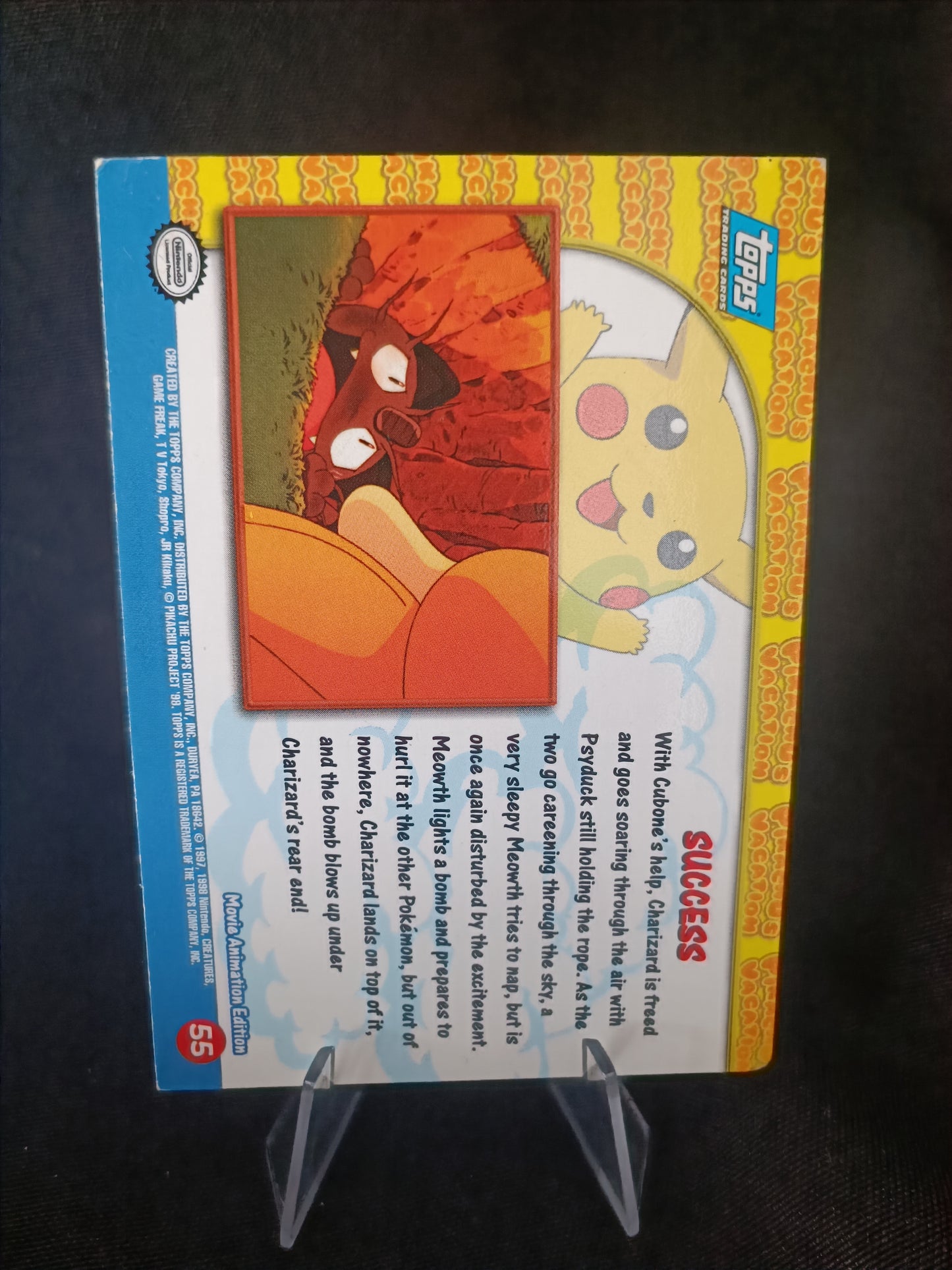 Dracaufeu Sucess - Topps Pikachu Vacation