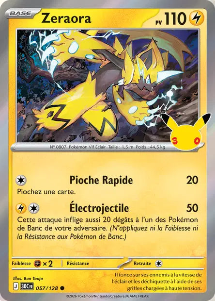 Zeraora - 30e Anniversaire -057/128