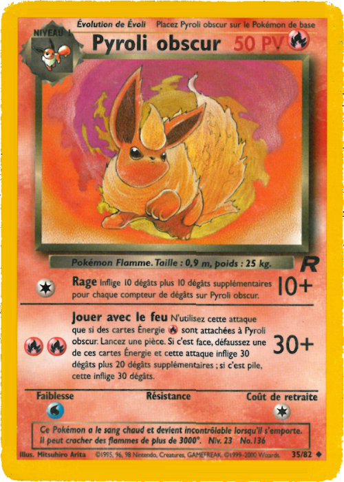 Pyroli obscur Ed1 - Team Rocket - 35/82