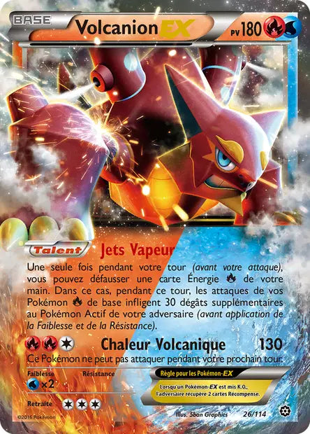 Volcanion Ex - XY Offensive vapeur - 26/114