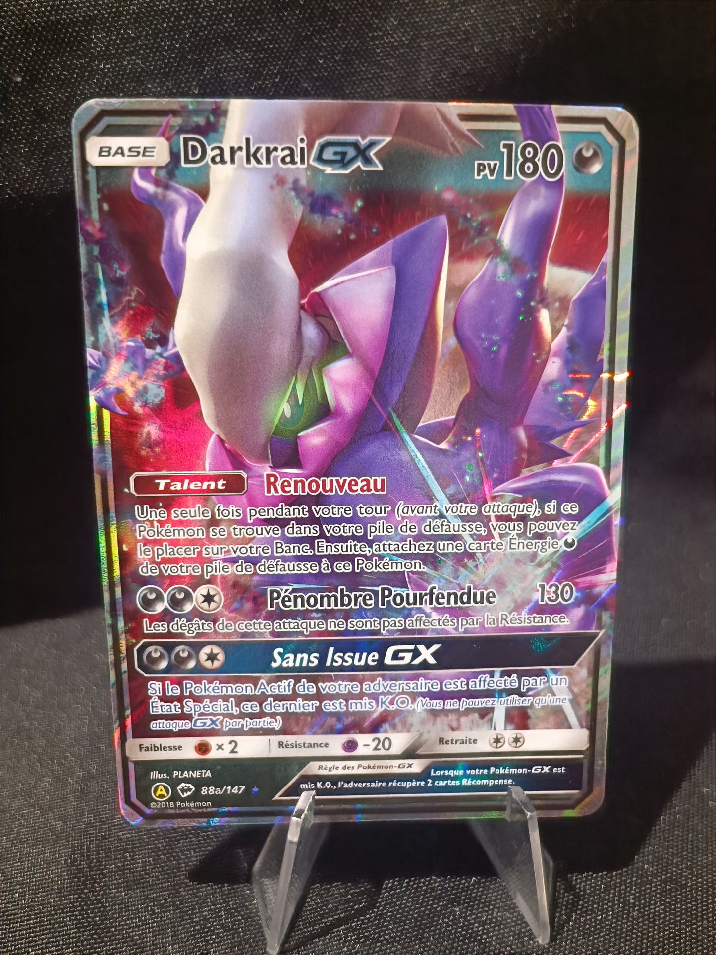 Darkrai Gx Alternative - Ombres Ardentes - 88a/147