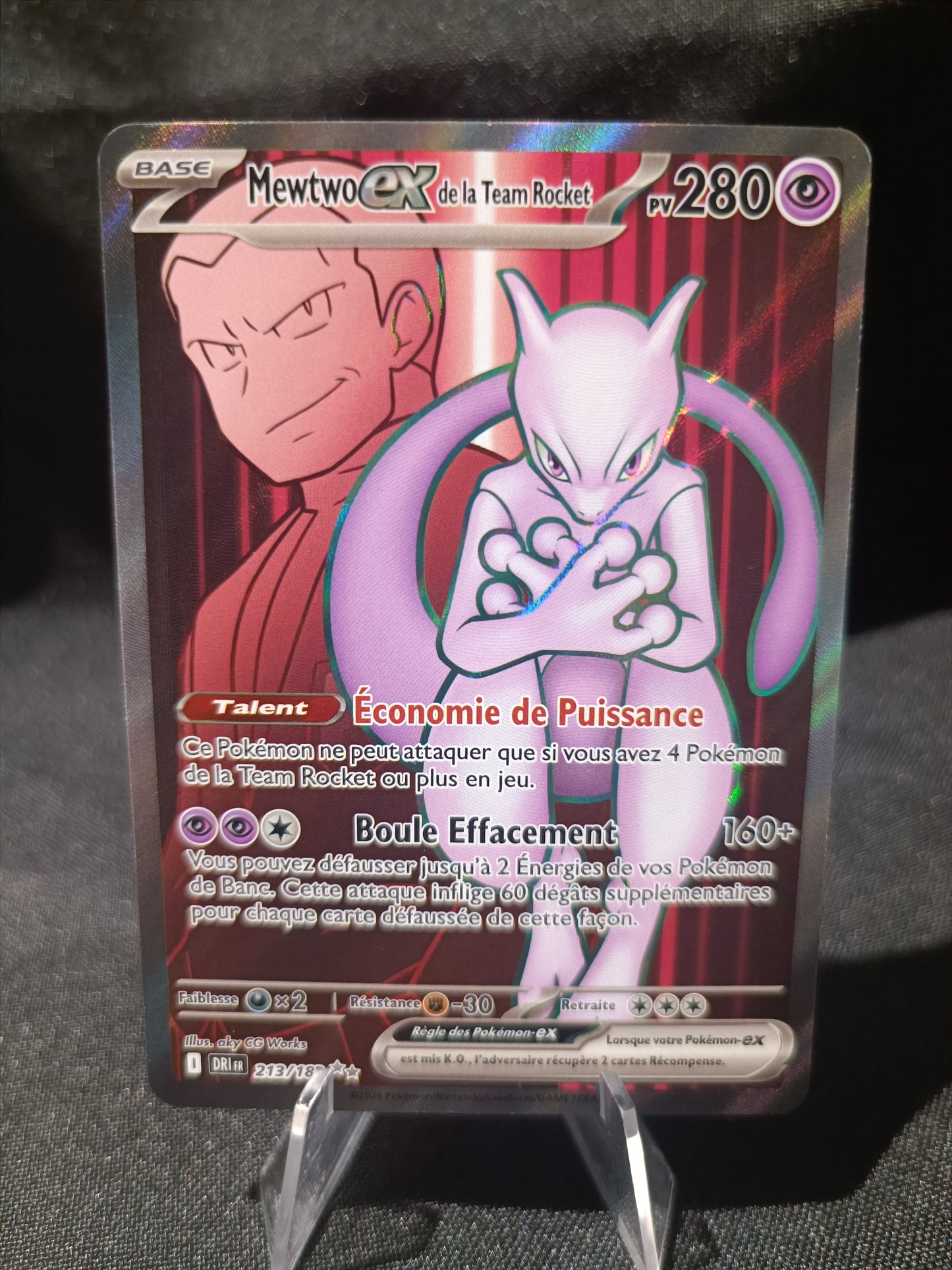 Mewtwo Ex Full art - Rivalités Destinées -213/182