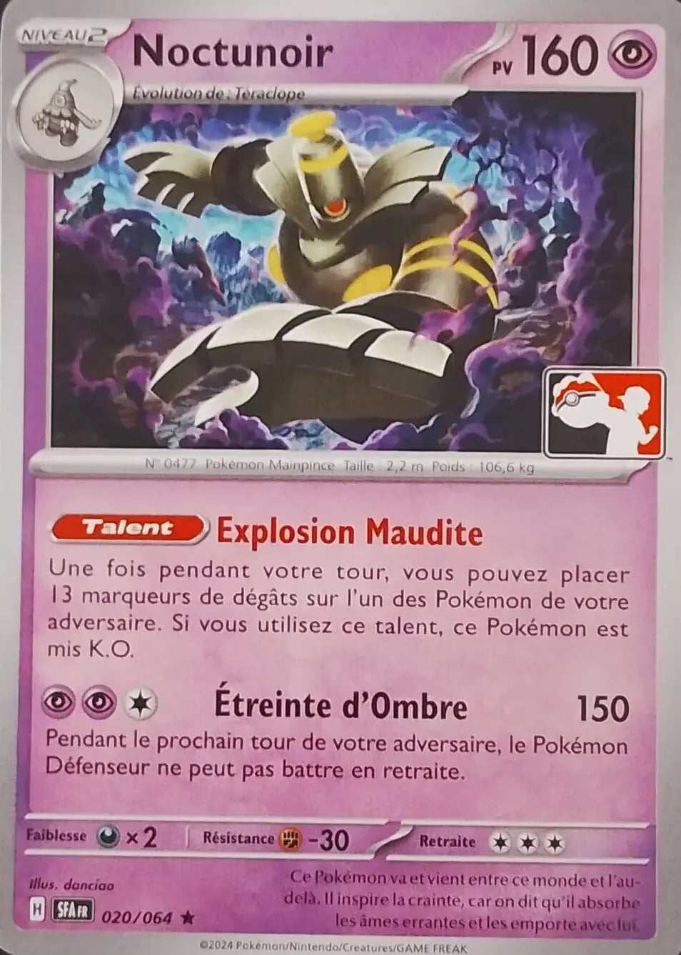 Noctunoir - Fable nébuleuse Play Pokemon- 020/064