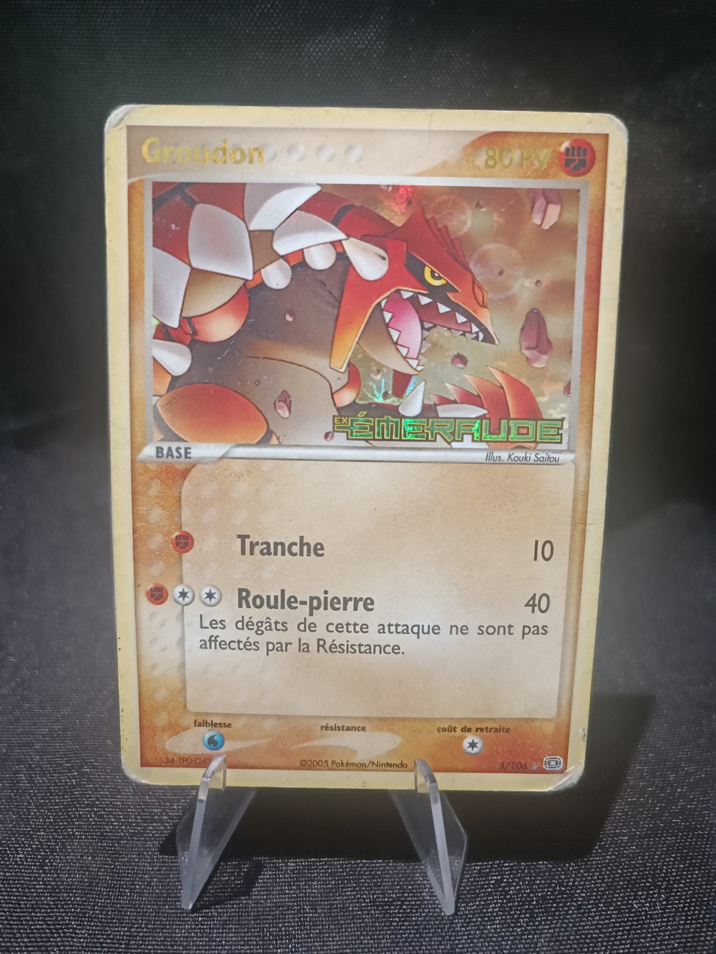 Groudon reverse - Stamp Ex Emeraude - 5/106