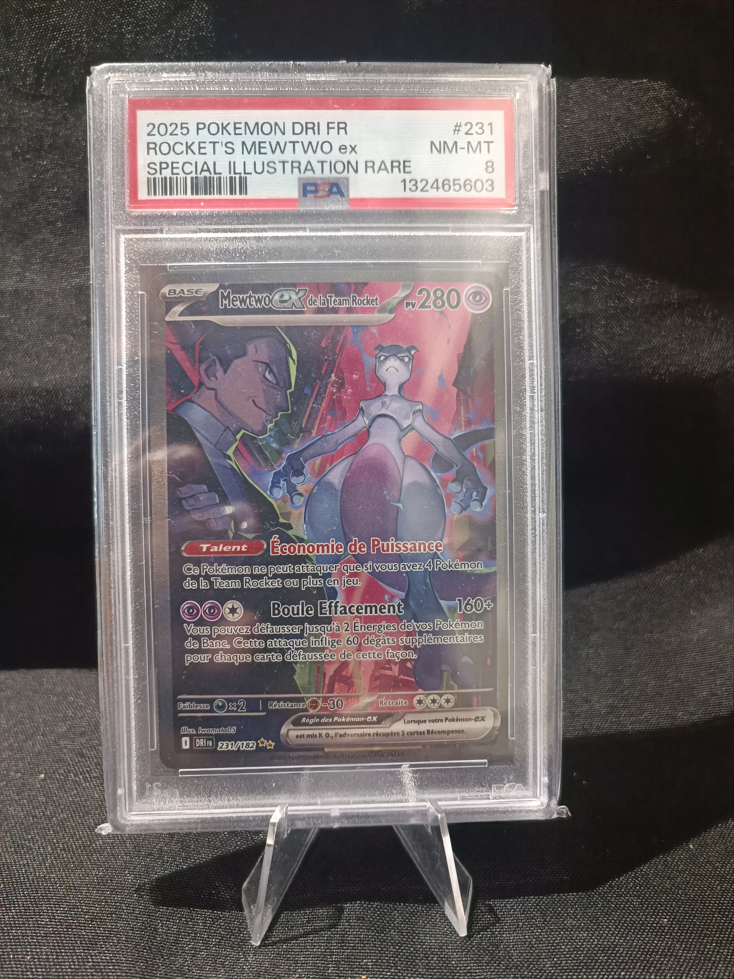 Mewtwo Ex Alternative PSA 8 - Rivalités Destinées - 231/182
